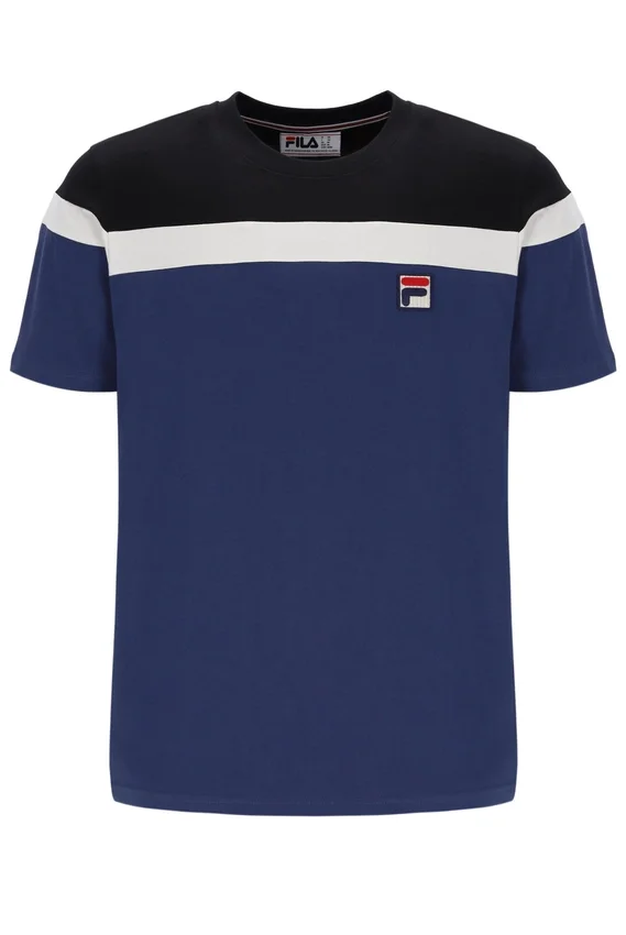 T-shirt Fila Aiden « Cut & Sew » bleu marine