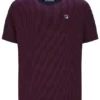 T-shirt Fila bleu marine à imprimé Nilo à fines rayures