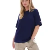 T-shirt Fila Cinzia bleu marine coupe boyfriend