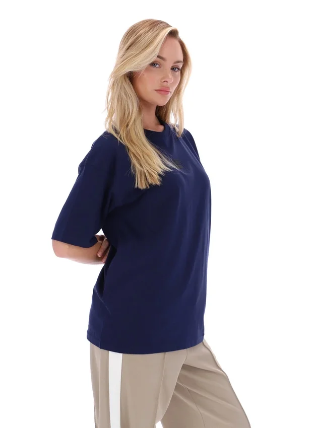 T-shirt Fila Cinzia bleu marine coupe boyfriend