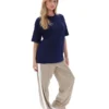 T-shirt Fila Cinzia bleu marine coupe boyfriend