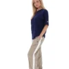 T-shirt Fila Cinzia bleu marine coupe boyfriend