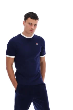 T-shirt Fila Marconi Essential Ringer bleu marine