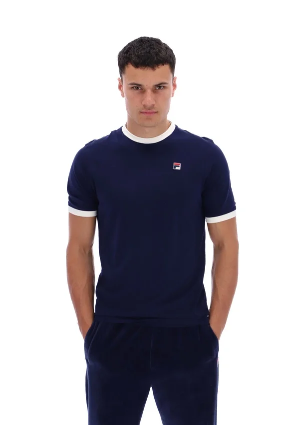 T-shirt Fila Marconi Essential Ringer bleu marine