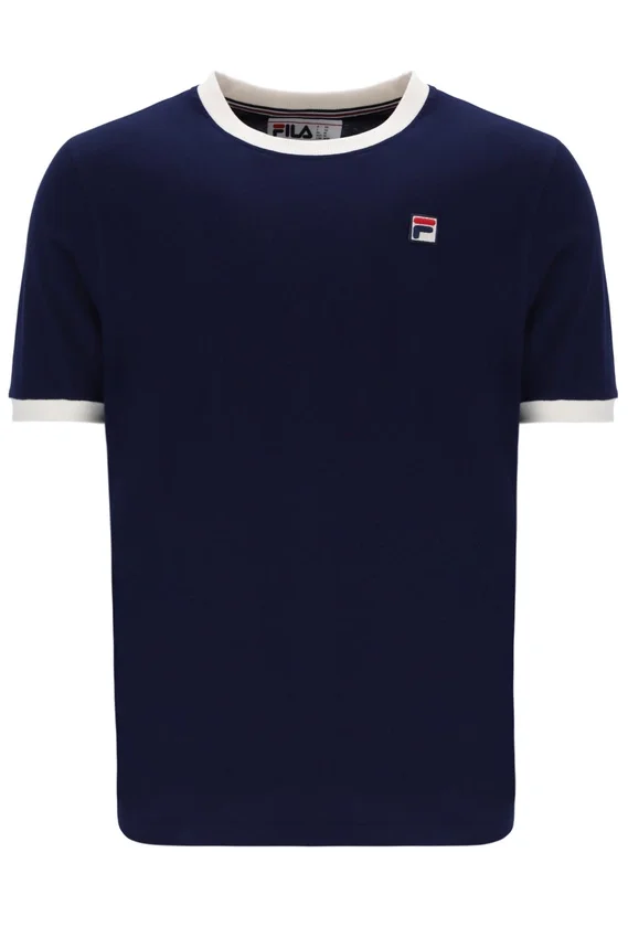 T-shirt Fila Marconi Essential Ringer bleu marine