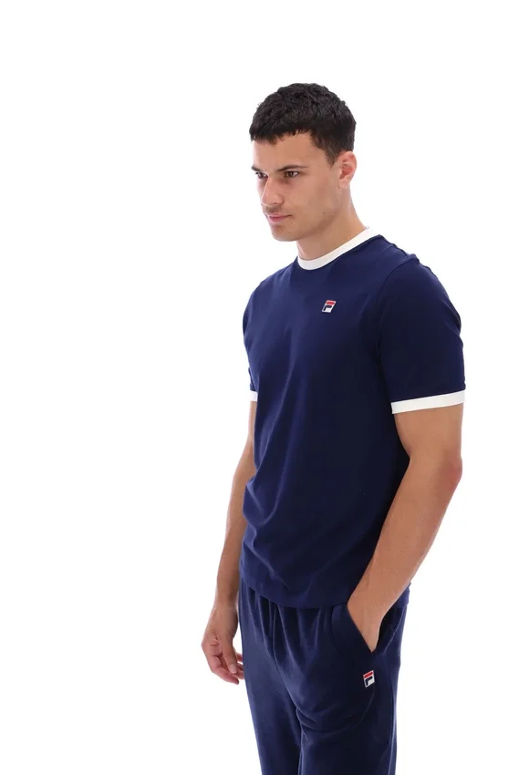 T-shirt Fila Marconi Essential Ringer bleu marine