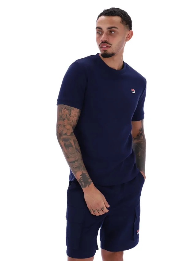 T-shirt Fila Navy Ash Micro Waffle Ringer
