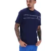 T-shirt Fila Navy Williams à passepoils contrastés
