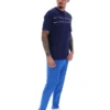 T-shirt Fila Navy Williams à passepoils contrastés