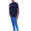 T-shirt Fila Navy Williams à passepoils contrastés