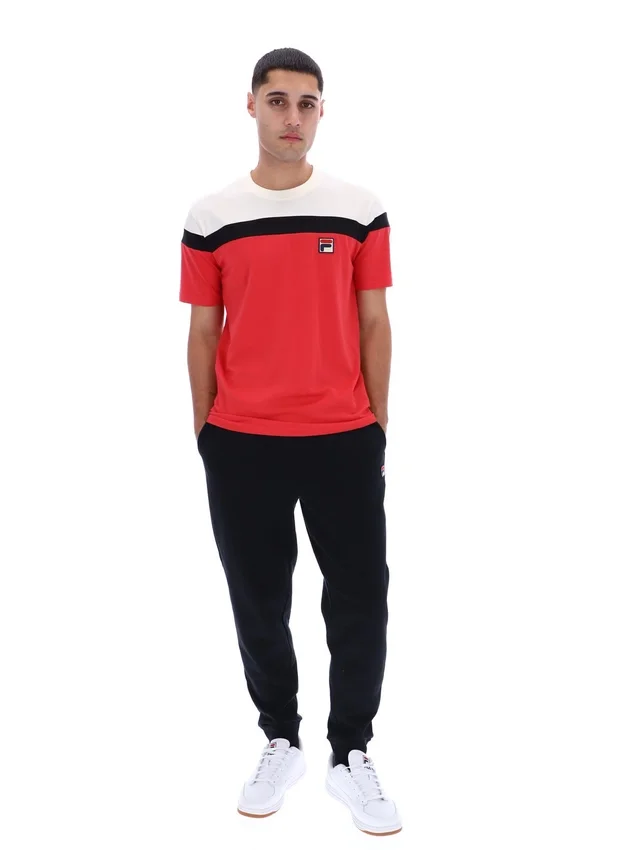 T-shirt Fila Red Aiden Cut and Sew