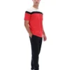 T-shirt Fila Red Aiden Cut and Sew