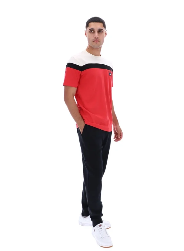 T-shirt Fila Red Aiden Cut and Sew