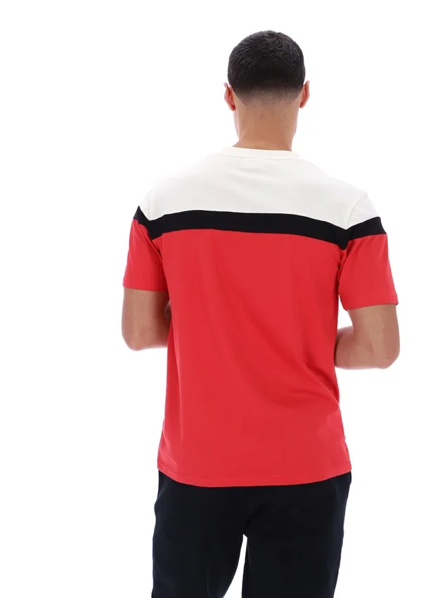 T-shirt Fila Red Aiden Cut and Sew