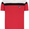 T-shirt Fila Red Aiden Cut and Sew