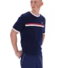 T-shirt Fila Rosario bleu marine à rayures en tissu éponge