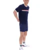 T-shirt Fila Rosario bleu marine à rayures en tissu éponge