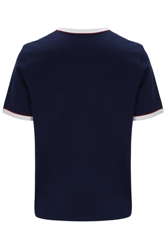 T-shirt Fila Rosario bleu marine à rayures en tissu éponge