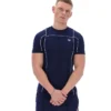 T-shirt Fila Terri bleu marine avec passepoil contrasté