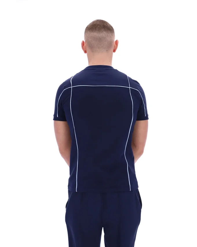 T-shirt Fila Terri bleu marine avec passepoil contrasté