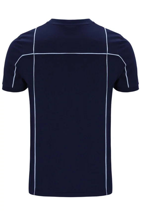 T-shirt Fila Terri bleu marine avec passepoil contrasté