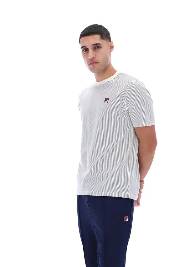 T-shirt à fines rayures imprimé Gardenia Nilo