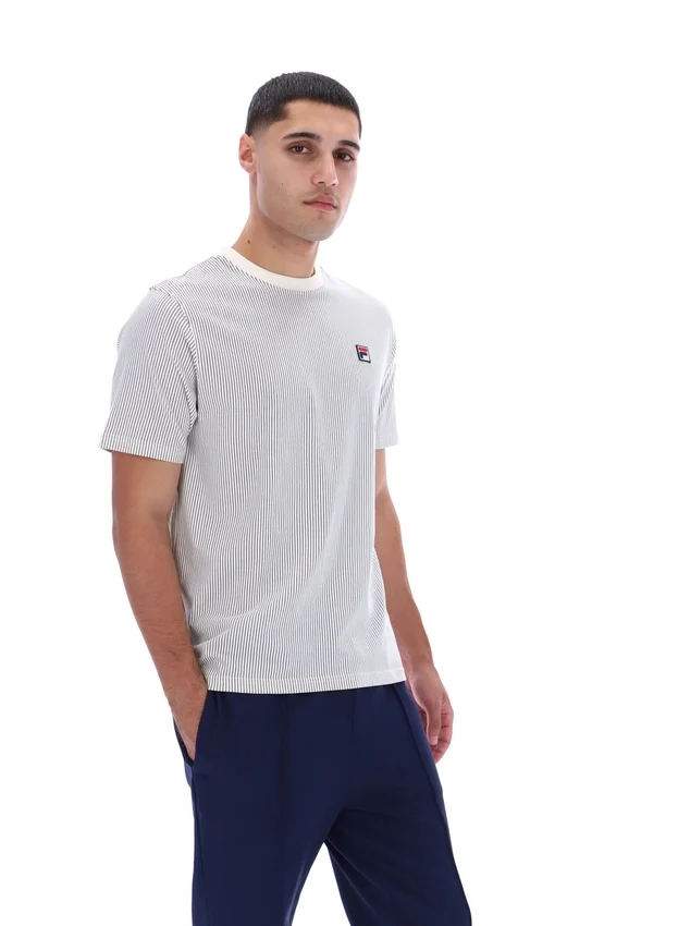T-shirt à fines rayures imprimé Gardenia Nilo