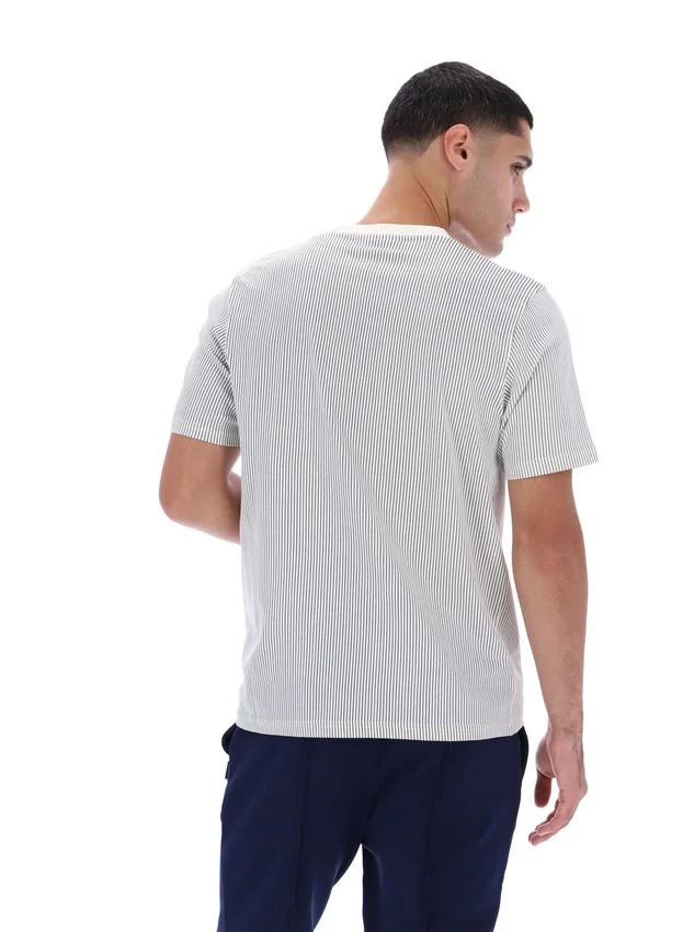 T-shirt à fines rayures imprimé Gardenia Nilo