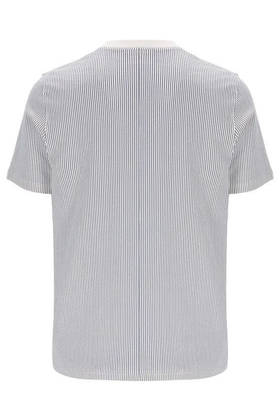 T-shirt à fines rayures imprimé Gardenia Nilo