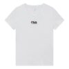 T-shirt à manches courtes 2019 minimaliste brodé, blanc