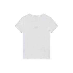 T-shirt à manches courtes 2019 minimaliste brodé, blanc
