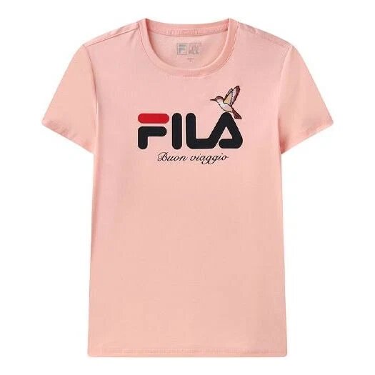T-shirt à manches courtes rose « Logo Alphabet Sports » agréable au toucher
