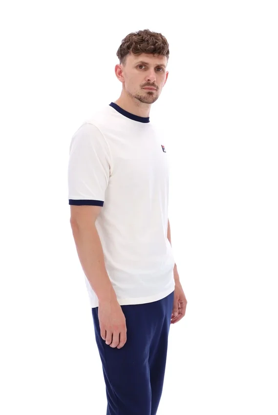 T-shirt Marconi Essential à bords-côtes Gardenia