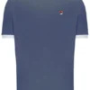 T-shirt Marconi Essential Ringer indigo vintage