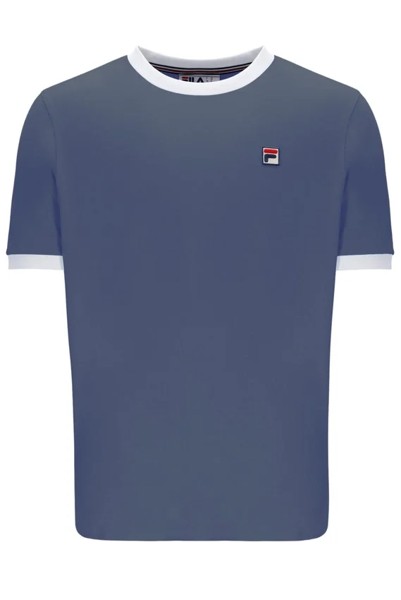 T-shirt Marconi Essential Ringer indigo vintage