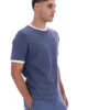 T-shirt Marconi Essential Ringer indigo vintage