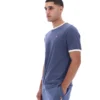 T-shirt Marconi Essential Ringer indigo vintage