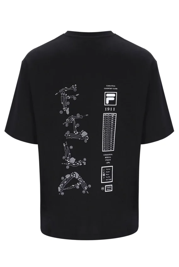T-shirt noir Casa Golf Map