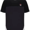 T-shirt noir Tiebreaker à blocs de couleur