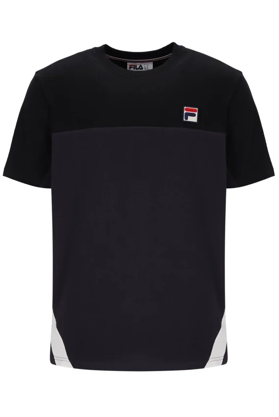T-shirt noir Tiebreaker à blocs de couleur