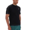T-shirt noir Trey à coutures contrastées