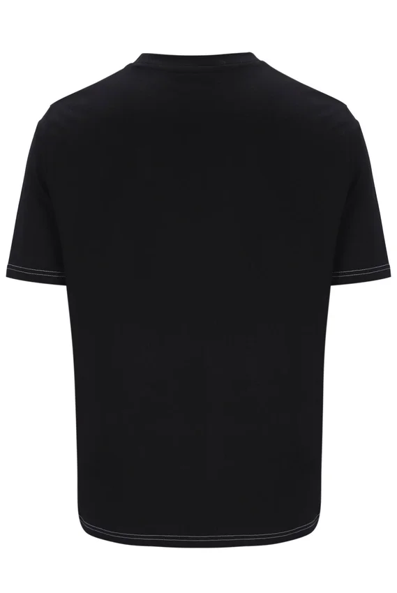 T-shirt noir Trey à coutures contrastées