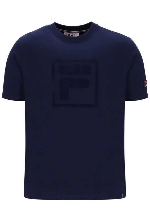 T-shirt Pepe Fila bleu marine avec logo floqué