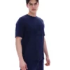 T-shirt Pepe Fila bleu marine avec logo floqué