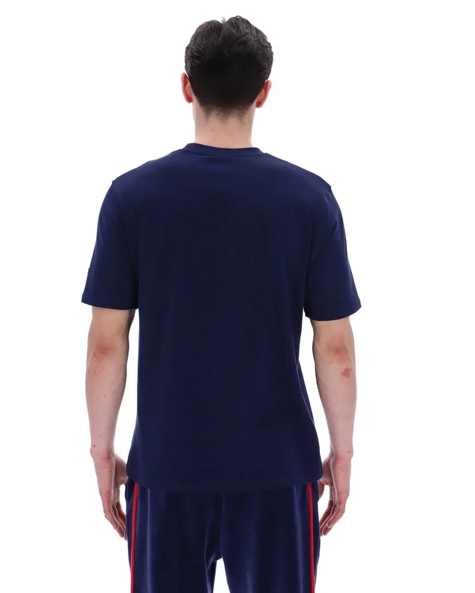 T-shirt Pepe Fila bleu marine avec logo floqué