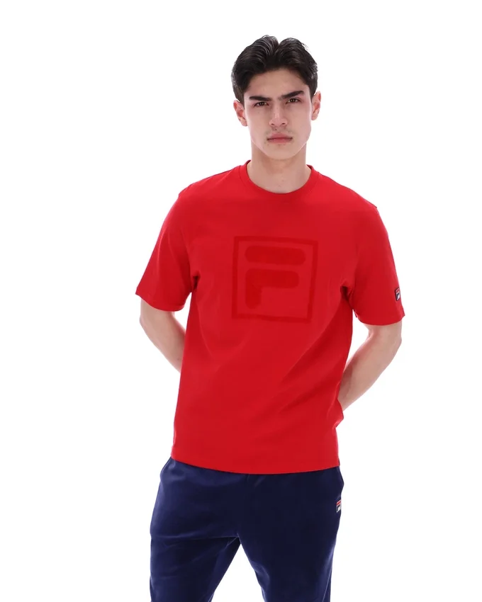 T-shirt Pepe rouge Fila avec logo floqué