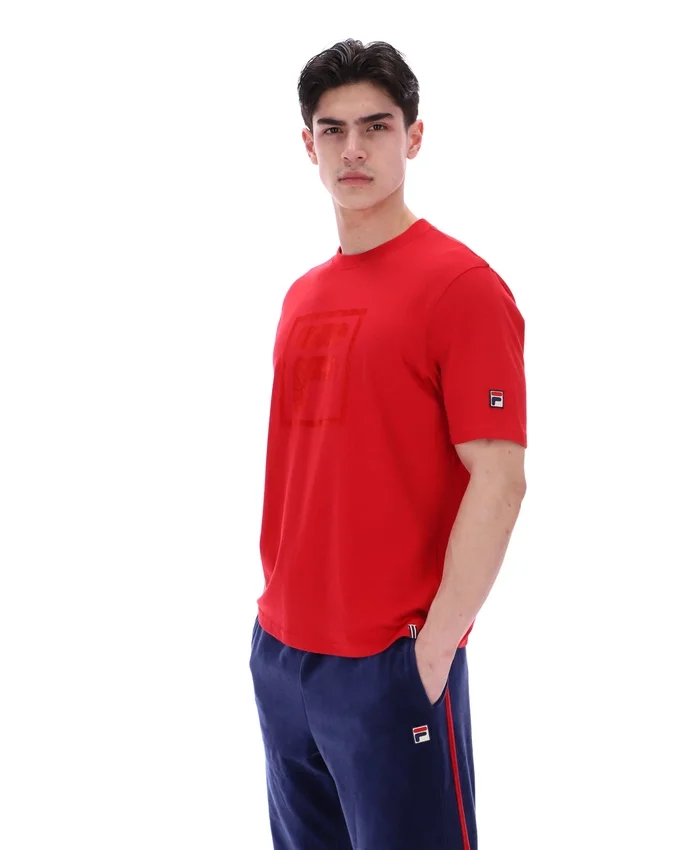 T-shirt Pepe rouge Fila avec logo floqué