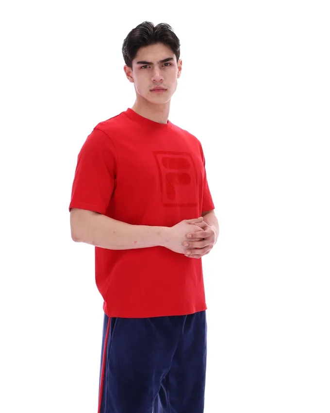 T-shirt Pepe rouge Fila avec logo floqué