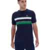 T-shirt rayé Iggy bleu marine Fila