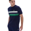 T-shirt rayé Iggy bleu marine Fila